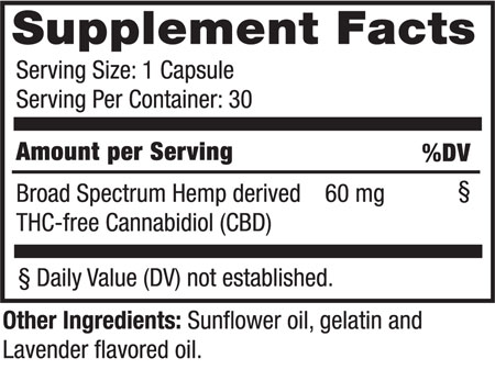 Maximum Strength CBD Premium CBD Hard Gels - 30 Caps Supplement Facts Maximum Strength CBD Premium CBD Hard Gels - 30 Caps Supplement Facts
